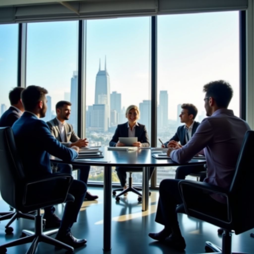 Equipo de consultores financieros en Santiago