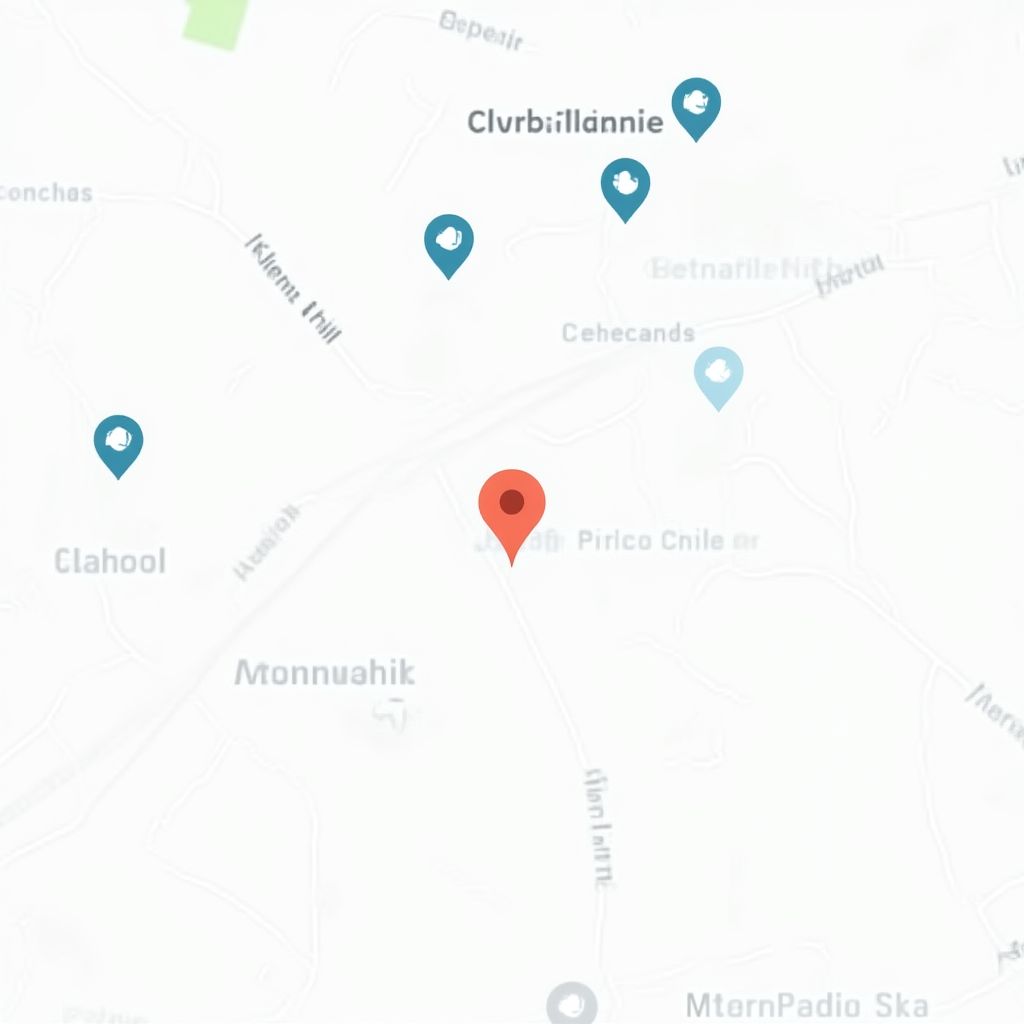 Mapa de ubicación de oficina en Santiago